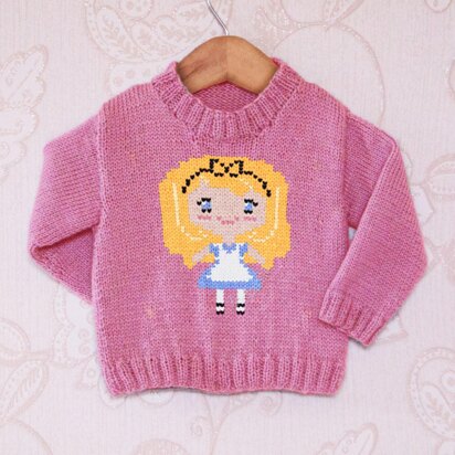 Intarsia - Alice Chart - Childrens Sweater