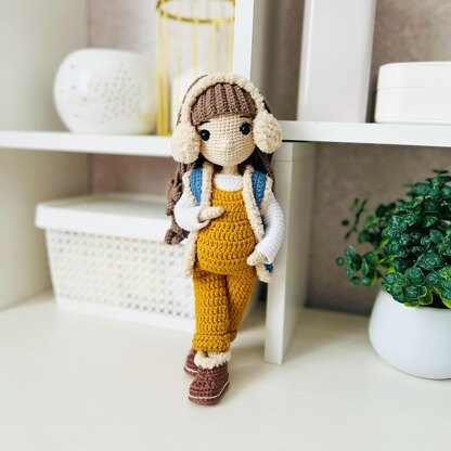 Amigurumim doll, crochet Pregnant doll, crochet doll pattern, crochet doll with clothes, Lola doll