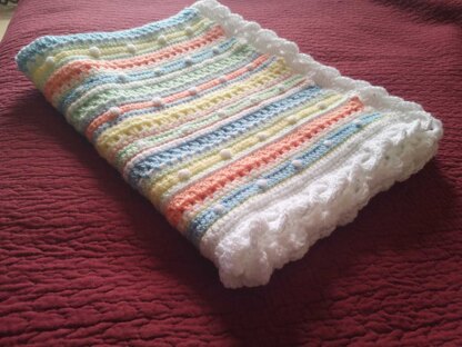Bobble Stripe Blanket