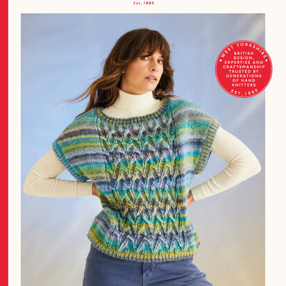 Coral Reef Vest In Sirdar Jewelspun With Wool Chunky - 10703P - Downloadable PDF