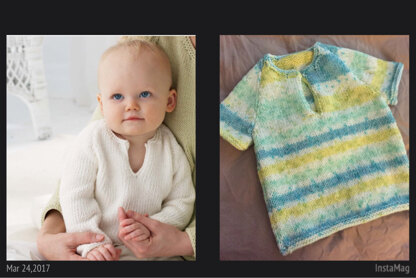 Baby's Pullover in Bernat Satin