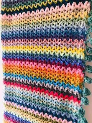 V Stitch Crochet Blanket