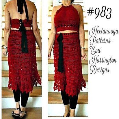 983, Red 2 piece set