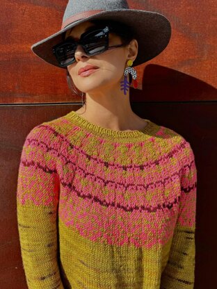 Neon Blossom Sweater