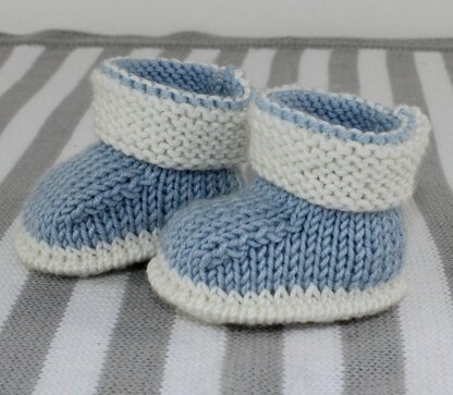 Baby 2 Colour Booties