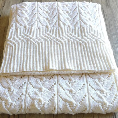 Cathedral Heirloom Baby Blanket - P069