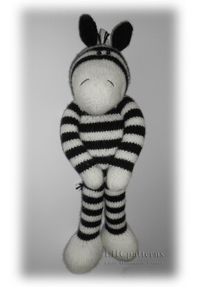 Zebra Knitting Pattern (an extremely soft, huggable and cute toy)