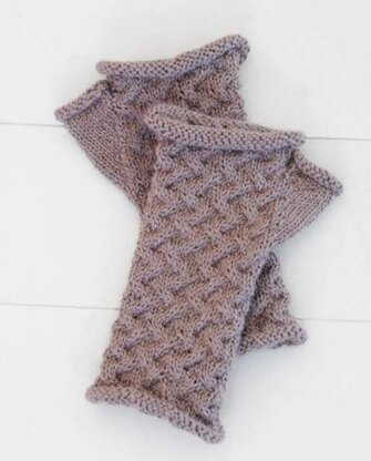 Cabled Mitts in Blue Sky Fibers - T3 - Downloadable PDF