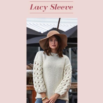 1828 Lacy Sleeve Sweater