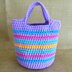 Girls Crochet Tote Bag Purse