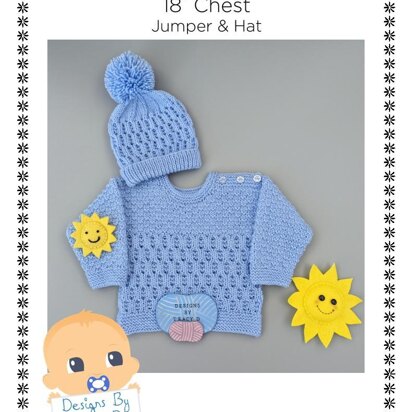 Sonny jumper / sweater baby knitting pattern 18 inch chest