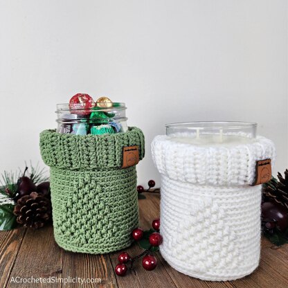 O' Christmas Tree Mason Jar Cozy