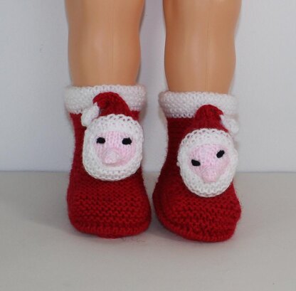 Baby Santa Head Hat and Booties