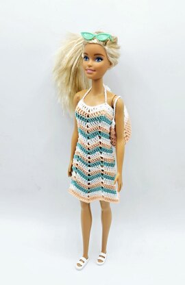 Barbie Coastal Dress and Bag