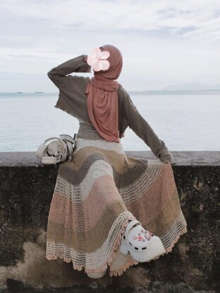 Bonica  mesh skirt crochet pattern