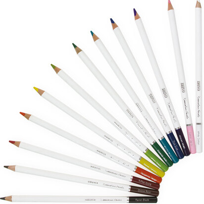 Tonic Studios Nuvo Watercolor Pencils 12/Pkg - Brilliantly Vibrant