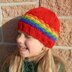 Rainbow Star Striped Beanie