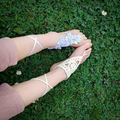 Tangled Barefoot Sandals
