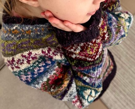 Fairisle dress for girl #3