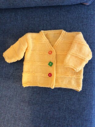 Baby’s garter ridge cardigan