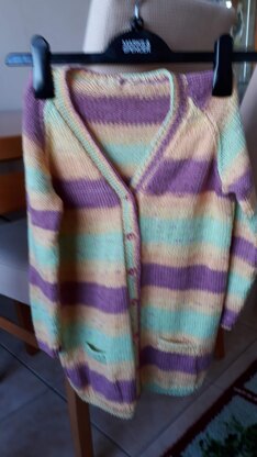 Girl's Long Cardigan