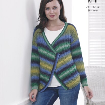 Cardigan & Sweater in King Cole Riot DK - 5007 - Downloadable PDF