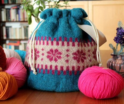 Manhattan Knitting Project Bag