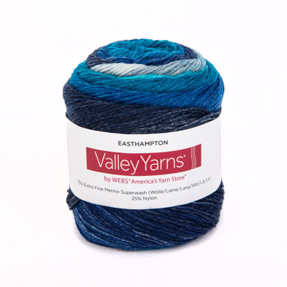 Valley Yarns Superwash Sport, Sport Weight Yarn, 100% Extra Fine
