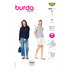 Burda Style Misses' Hoodie, Sweatshirt B6128 - Paper Pattern, Size 8-18