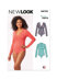 New Look Misses' Knit Bodysuits N6752 - Paper Pattern, Size A (XS-S-M-L-XL)