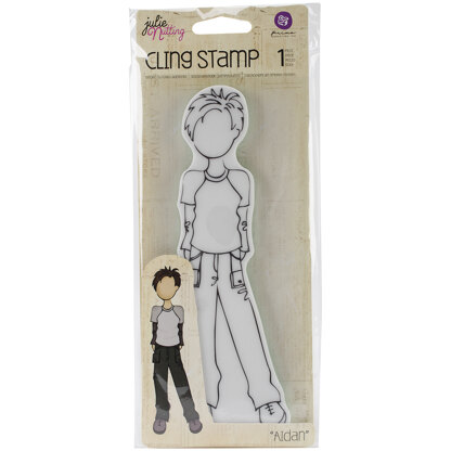 Prima Marketing Julie Nutting Mixed Media Cling Rubber Stamp - Aidan