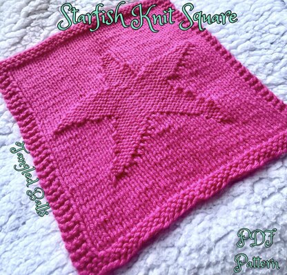 Starfish Knit Square