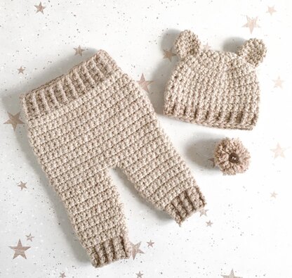 Harry & Harriet Little Bear Hat and Pants Set