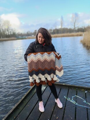 Crochet " Sofia " blanket-15 sizes