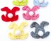 Crochet bunny applique Easter rabbit embellishment Crochet patch Baby shower Bunny garland Card topper Easter decoration