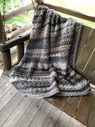 Cable and Cluster Afghan