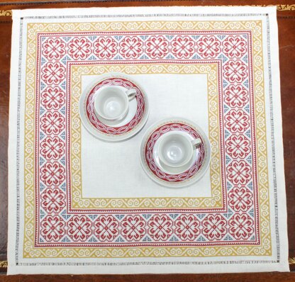 Avlea Folk Embroidery Byzantine Rose Border - Downloadable PDF