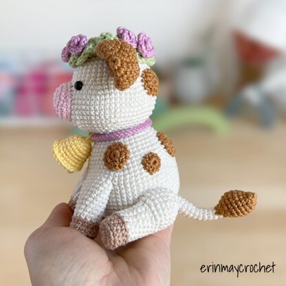 Clover the Cow Amigurumi Crochet Pattern