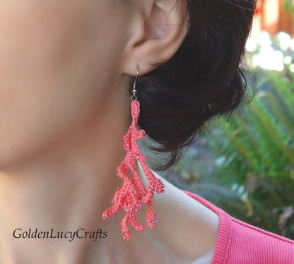 Coral Earrings