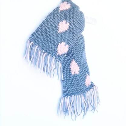 Tunisian Sweetheart Scarf