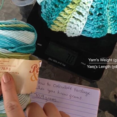 How To Calculate Yarn Yardage Using Weight