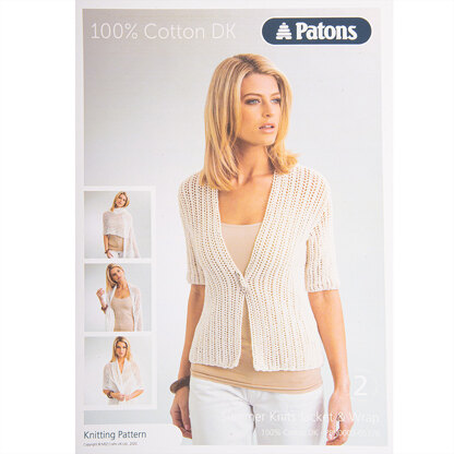Jacket and Wrap in Patons Smoothie DK - Leaflet
