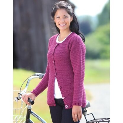 B7 Basic Crochet Cardigan - Crochet Pattern for Women by Valley Yarns 