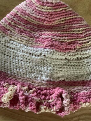 Strawberries and cream hat by Ellie