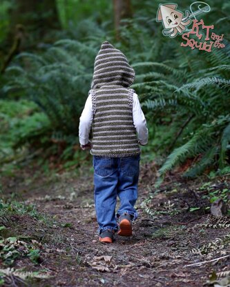 Woodland Hooded Vest Childrens