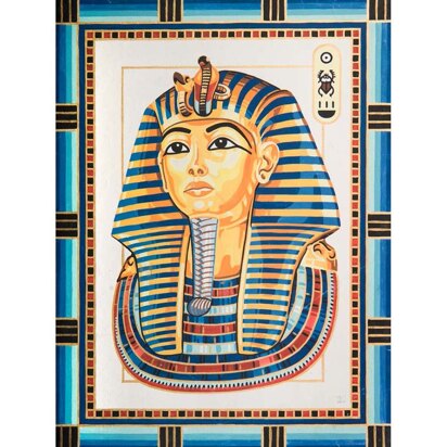 Grafitec Wandteppich-Stickpackung „König Tutanchamun“ - 30 x 40 cm
