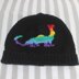 Rainbow Dinosaur Beanie and Short Finger Gloves