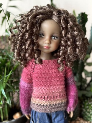 Pullover Berry Mood for Ruby Red Doll