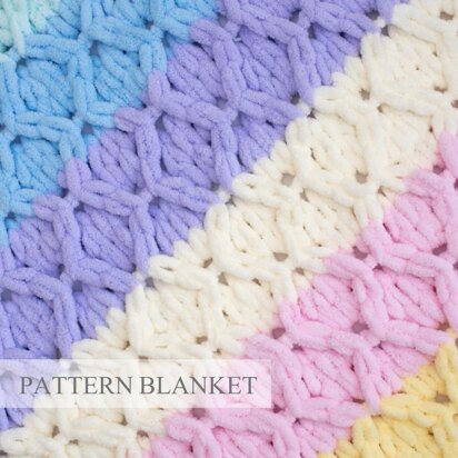 Rhomb Blanket Pattern - knitting pattern
