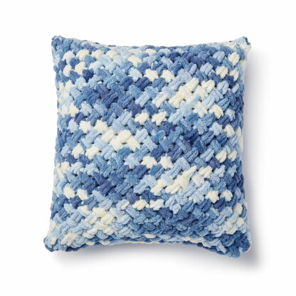 Criss Cross Pillow in Bernat Alize Blanket-EZ - Downloadable PDF